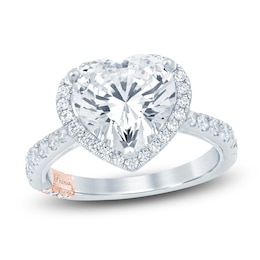 Pnina Tornai Lab-Grown Diamond Heart-Shaped Engagement Ring 3-5/8 ct tw 14K White Gold