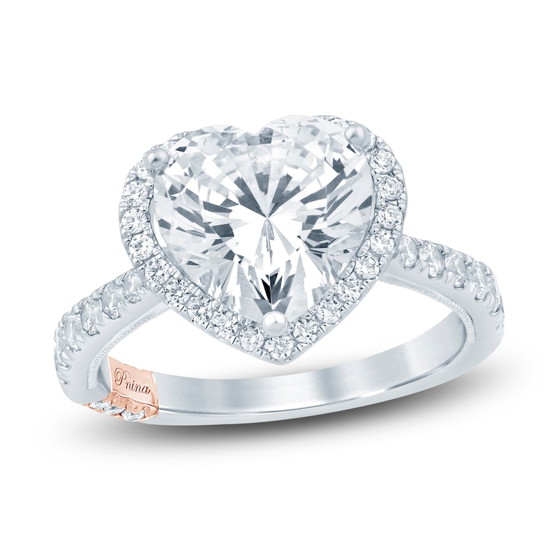 Main Image 1 of Pnina Tornai Lab-Grown Diamond Heart-Shaped Engagement Ring 3-5/8 ct tw 14K White Gold