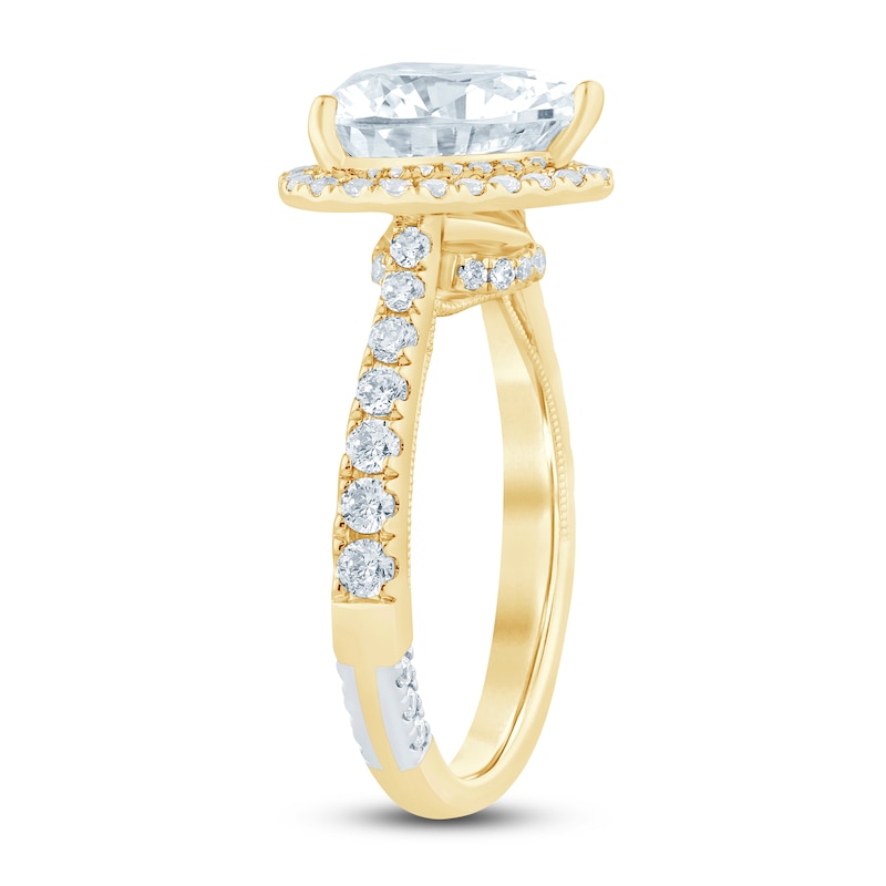 Main Image 2 of Pnina Tornai Lab-Grown Diamond Heart-Shaped Engagement Ring 3-5/8 ct tw 14K Yellow Gold