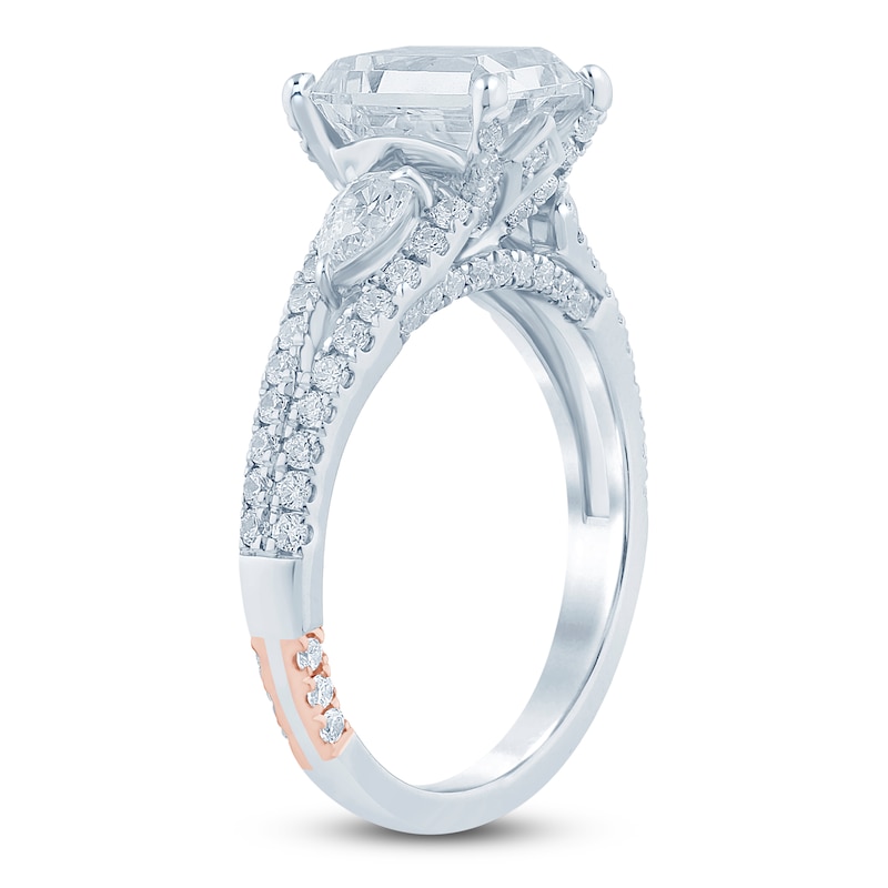 Main Image 2 of Pnina Tornai Lab-Grown Diamond Emerald-Cut Engagement Ring 3 ct tw 14K White Gold