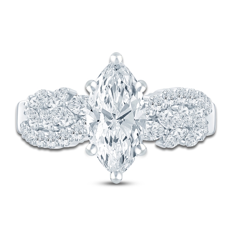 Main Image 3 of Pnina Tornai Lab-Grown Diamond Marquise-Cut Engagement Ring 3 ct tw 14K White Gold