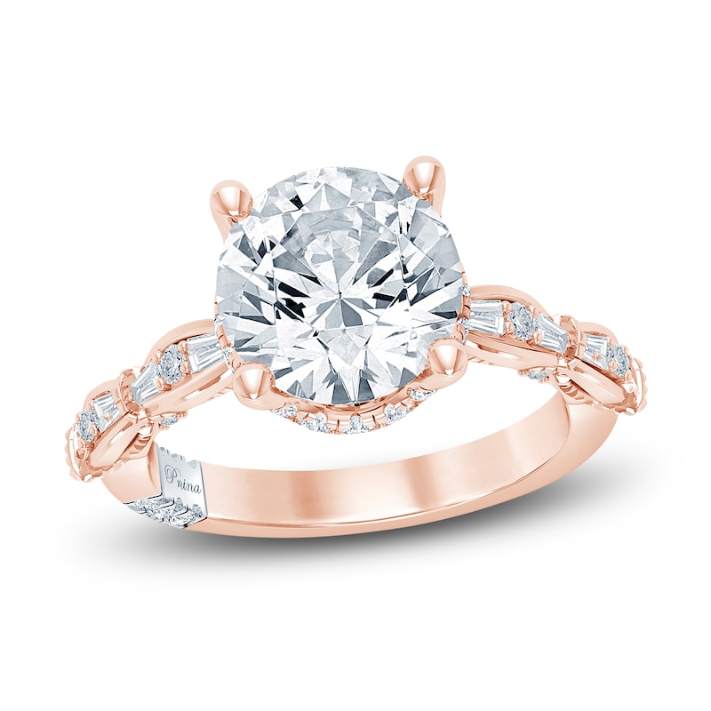 Main Image 1 of Pnina Tornai Lab-Grown Diamond Round-Cut Engagement Ring 4-3/8 ct tw 14K Rose Gold