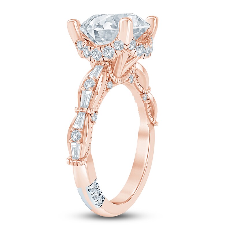 Main Image 2 of Pnina Tornai Lab-Grown Diamond Round-Cut Engagement Ring 4-3/8 ct tw 14K Rose Gold