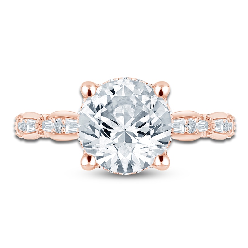 Main Image 3 of Pnina Tornai Lab-Grown Diamond Round-Cut Engagement Ring 4-3/8 ct tw 14K Rose Gold