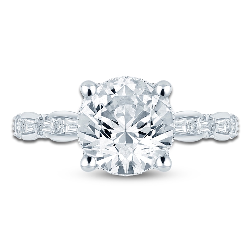 Main Image 3 of Pnina Tornai Lab-Grown Diamond Round-Cut Engagement Ring 4-3/8 ct tw 14K White Gold