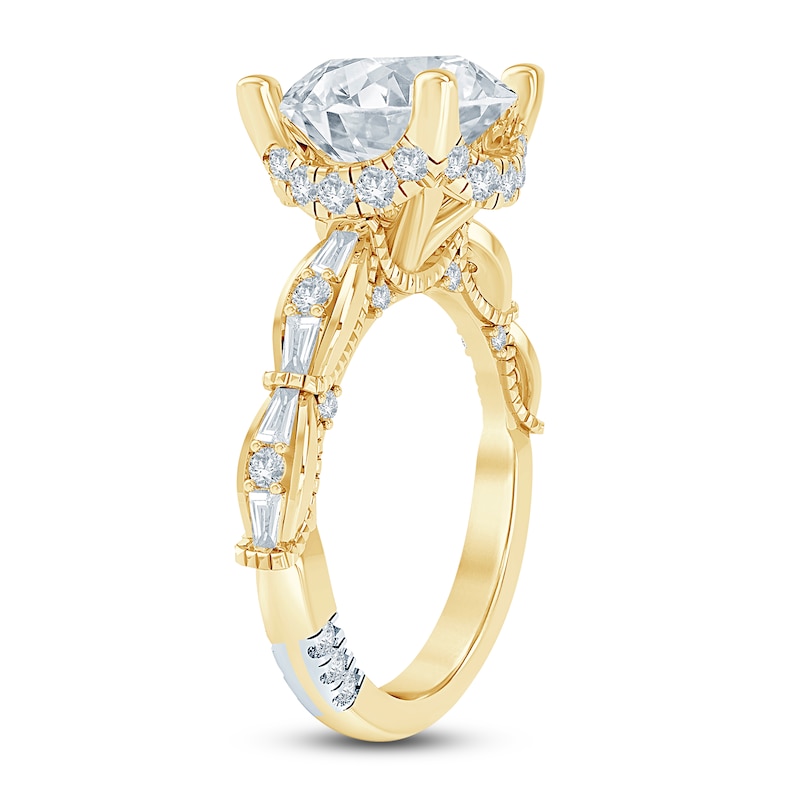 Main Image 2 of Pnina Tornai Lab-Created Diamond Round-Cut Engagement Ring 4-3/8 ct tw 14K Yellow Gold