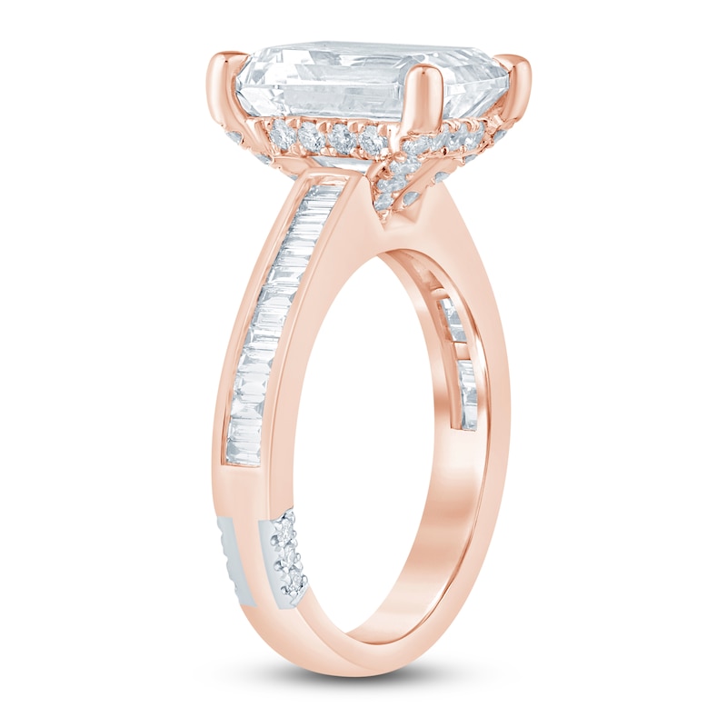 Main Image 2 of Pnina Tornai Lab-Grown Diamond Emerald-Cut Engagement Ring 5-5/8 ct tw 14K Rose Gold
