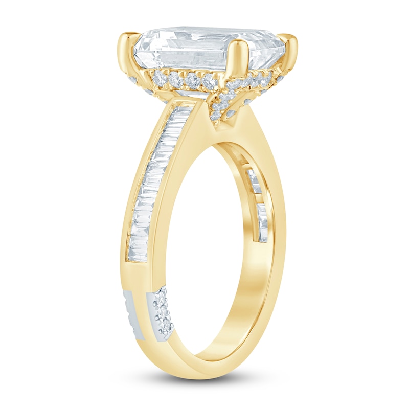Main Image 2 of Pnina Tornai Lab-Grown Diamond Emerald-Cut Engagement Ring 5-5/8 ct tw 14K Yellow Gold