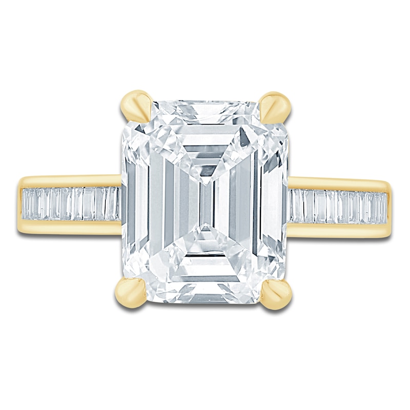 Main Image 3 of Pnina Tornai Lab-Grown Diamond Emerald-Cut Engagement Ring 5-5/8 ct tw 14K Yellow Gold