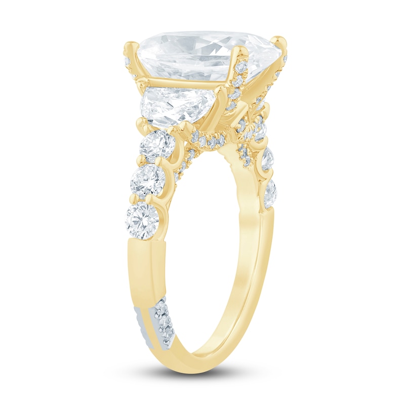 Main Image 2 of Pnina Tornai Lab-Grown Diamond Oval-Cut Engagement Ring 6-7/8 ct tw 14K Yellow Gold