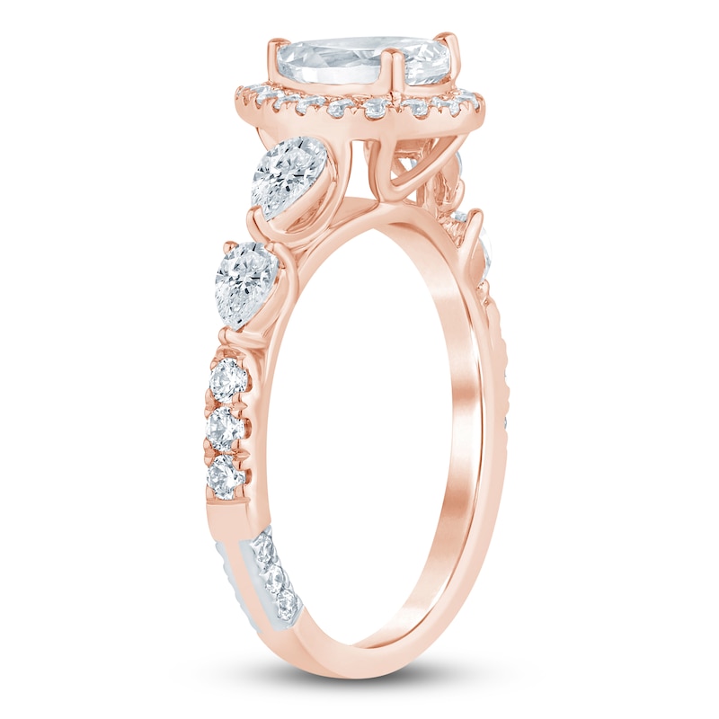 Main Image 2 of Pnina Tornai Pear-Shaped Lab-Grown Diamond Engagement Ring 2 ct tw 14K Rose Gold