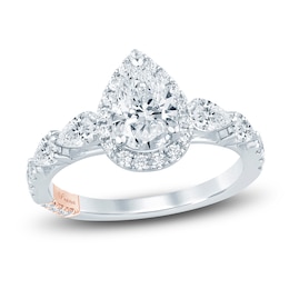 Pnina Tornai Pear-Shaped Lab-Grown Diamond Engagement Ring 2 ct tw 14K White Gold