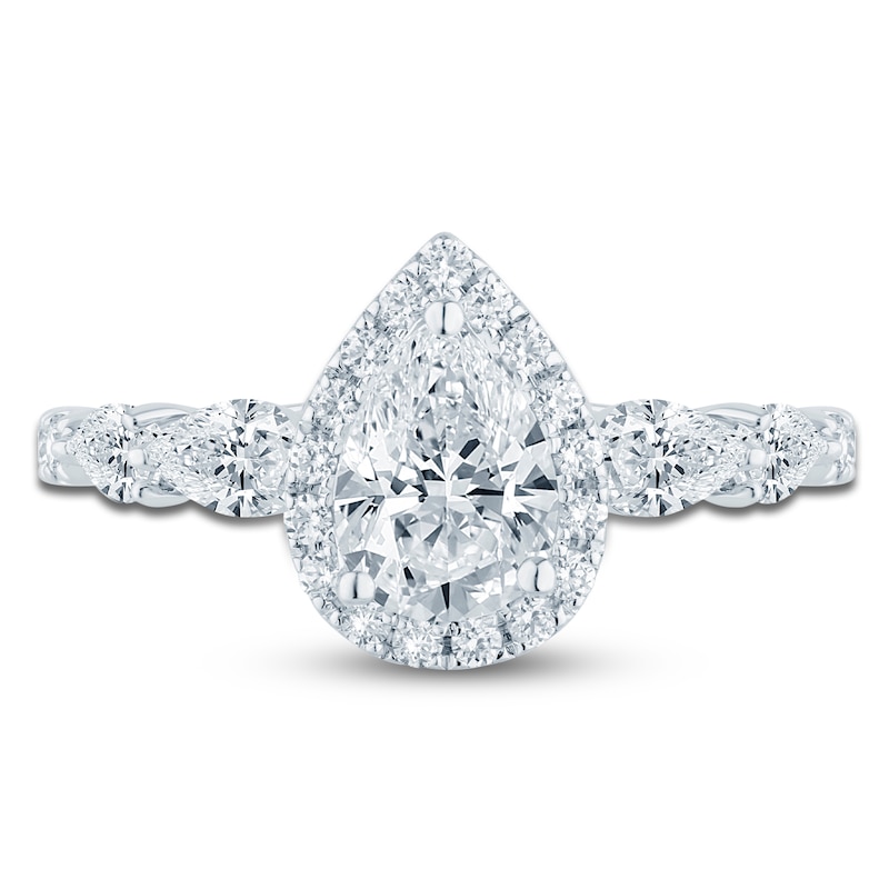 Main Image 3 of Pnina Tornai Pear-Shaped Lab-Grown Diamond Engagement Ring 2 ct tw 14K White Gold