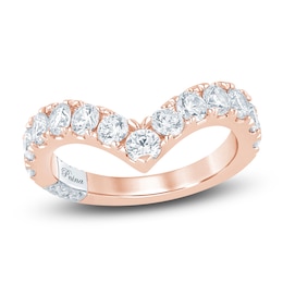 Pnina Tornai Lab-Grown Diamond Chevron Anniversary Band 1-1/2 ct tw Round 14K Rose Gold