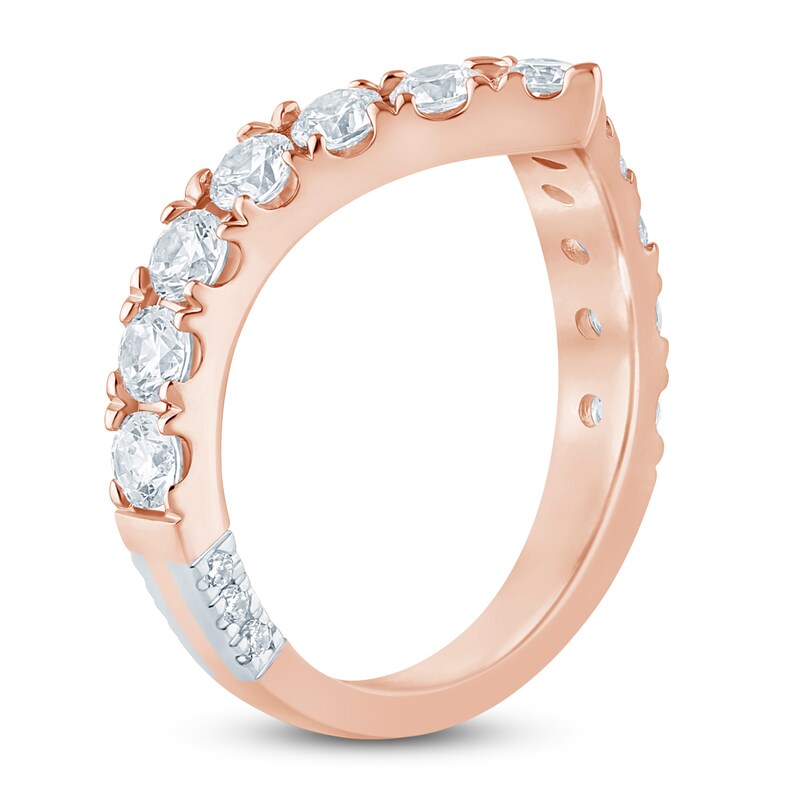 Main Image 2 of Pnina Tornai Lab-Grown Diamond Chevron Anniversary Band 1-1/2 ct tw Round 14K Rose Gold