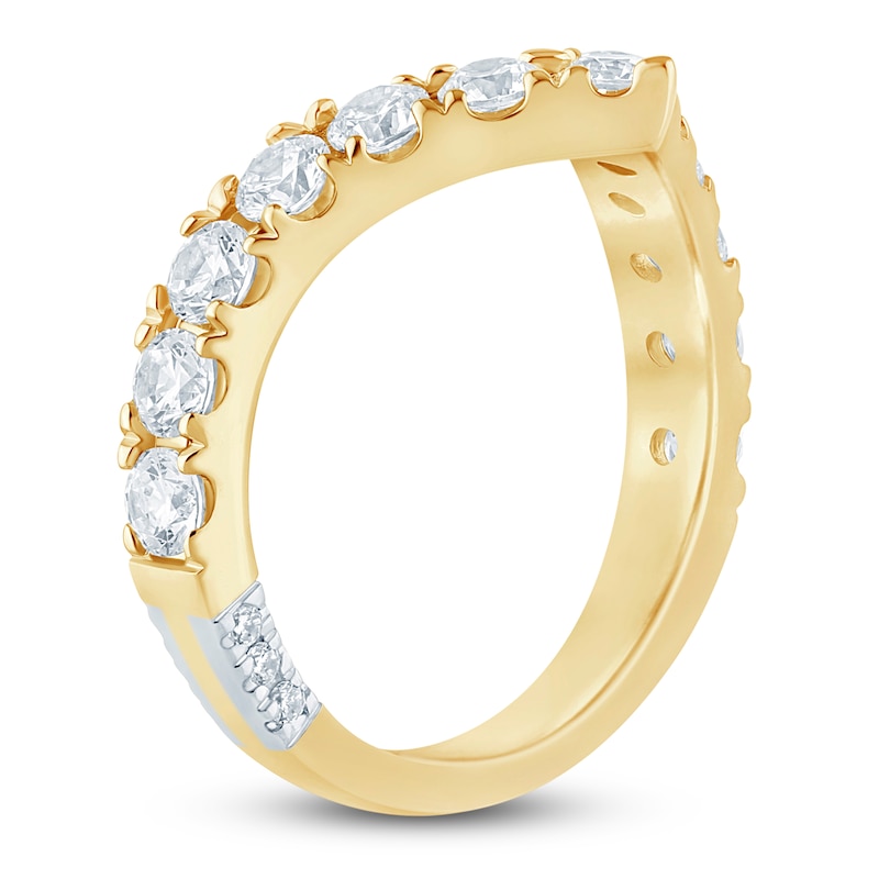 Main Image 2 of Pnina Tornai Lab-Grown Diamond Chevron Anniversary Ring 1-1/2 ct tw 14K Yellow Gold
