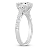 Thumbnail Image 2 of Oval-Cut & Half Moon-Shaped Lab-Grown Diamond Three-Stone Engagement Ring 3 ct tw 14K White Gold