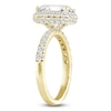 Thumbnail Image 2 of Emerald-Cut Lab-Created Diamond Halo Engagement Ring 4 ct tw 14K Yellow Gold