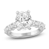 Thumbnail Image 1 of Oval-Cut Lab-Grown Diamond Engagement Ring 4-1/2 ct tw 14K White Gold