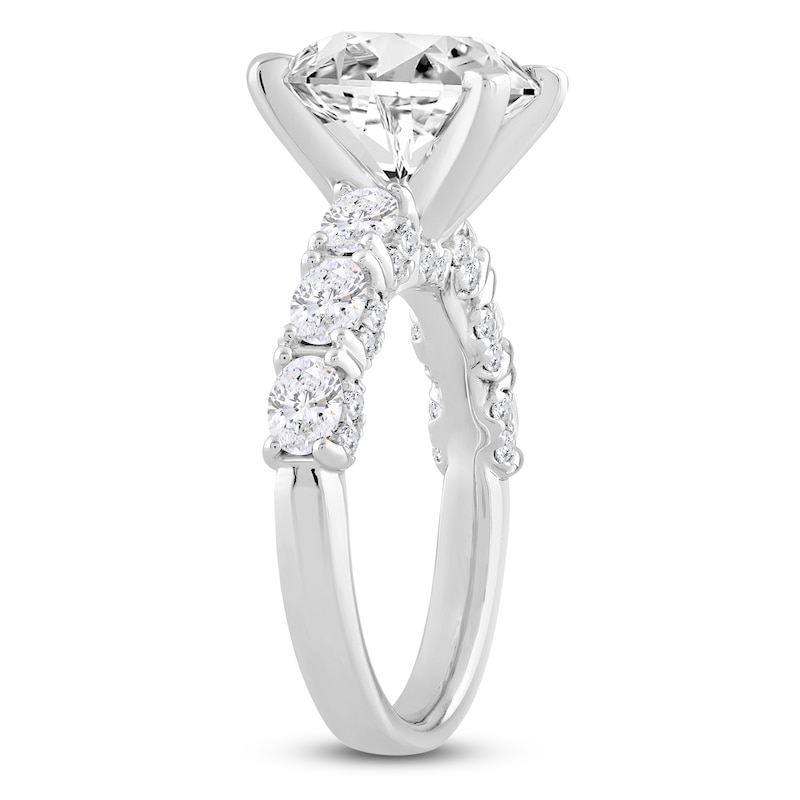 Main Image 2 of Oval-Cut Lab-Grown Diamond Engagement Ring 4-1/2 ct tw 14K White Gold
