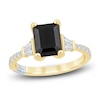 Thumbnail Image 1 of Pnina Tornai Emerald-Cut Black Diamond & White Diamond Engagement Ring 2-5/8 ct tw 14K Yellow Gold