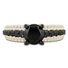 Thumbnail Image 3 of Brilliant Moments Round-Cut Black & White Diamond Engagement Ring 2-1/2 ct tw 14K Yellow Gold