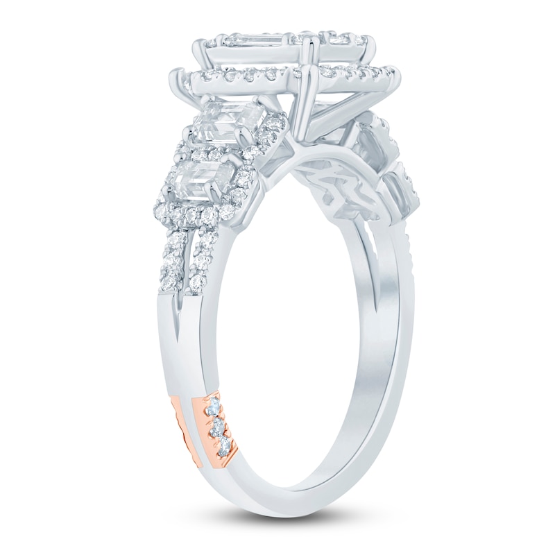 Main Image 2 of Pnina Tornai Baguette & Round-Cut Multi-Diamond Engagement Ring 1-3/8 ct tw 14K White Gold