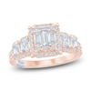 Thumbnail Image 1 of Pnina Tornai Baguette & Round-Cut Multi-Diamond Engagement Ring 1-3/8 ct tw 14K Rose Gold