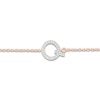 Thumbnail Image 2 of Diamond Initial Q Bracelet 1/15 ct tw 10K Rose Gold 7.5"