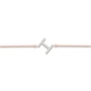 Thumbnail Image 2 of Diamond Initial I Bracelet 1/15 ct tw 10K Rose Gold 7.5"