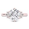 Thumbnail Image 3 of Created By Jared Studio Lab-Grown Round-Cut Diamond Floral Engagement Ring 3-1/5 ct tw 14K Rose Gold