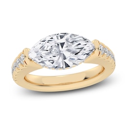 Created By Jared Studio Lab-Grown Marquise-Cut Diamond Engagement Ring 3-1/2 ct tw 14K Yellow Gold