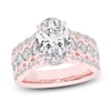 Thumbnail Image 1 of Created By Jared Studio Lab-Grown Oval-Cut Diamond Engagement Ring 4-3/4 ct tw 14K Rose Gold
