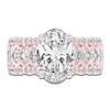 Thumbnail Image 3 of Created By Jared Studio Lab-Grown Oval-Cut Diamond Engagement Ring 4-3/4 ct tw 14K Rose Gold