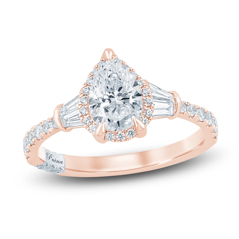 Main Image 1 of Pnina Tornai Couture Pear-Shaped Diamond Halo Engagement Ring 1-5/8 ct tw 18K Rose Gold