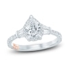 Thumbnail Image 1 of Pnina Tornai Couture Pear-Shaped Diamond Halo Engagement Ring 1-5/8 ct tw 18K White Gold