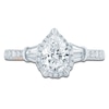 Thumbnail Image 3 of Pnina Tornai Couture Pear-Shaped Diamond Halo Engagement Ring 1-5/8 ct tw 18K White Gold