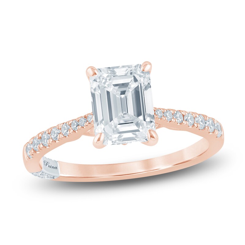 Main Image 1 of Pnina Tornai Couture Emerald-Cut Diamond Engagement Ring 2-1/4 ct tw 18K Rose Gold
