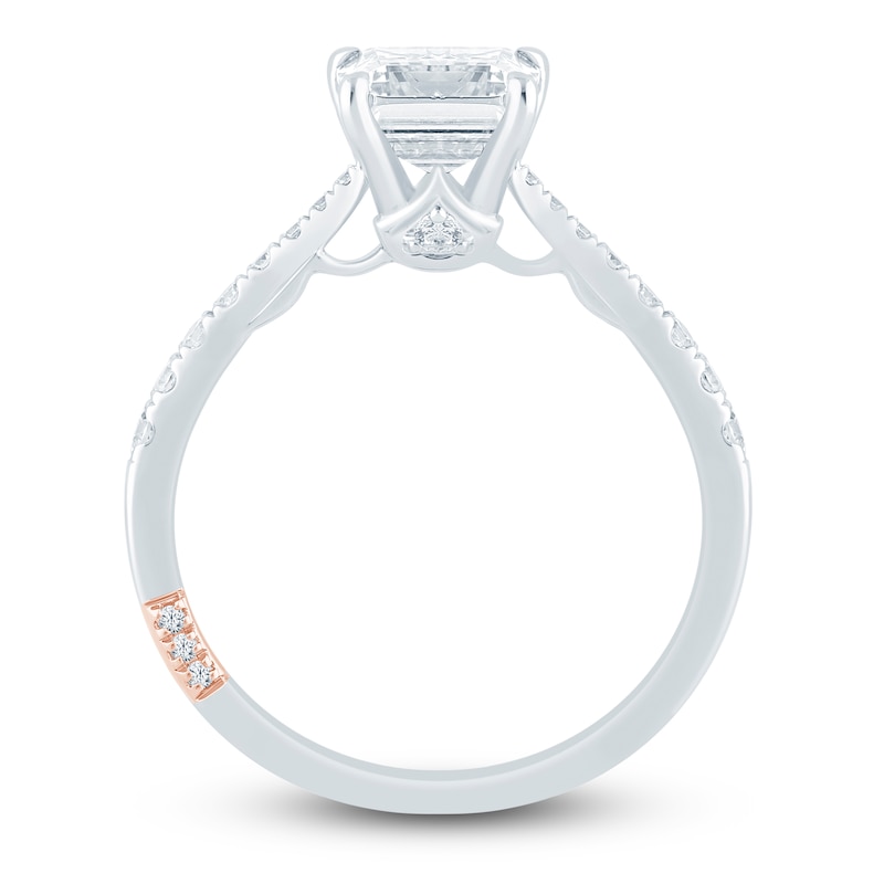 Main Image 2 of Pnina Tornai Couture Emerald-Cut Diamond Engagement Ring 2-1/4 ct tw 18K White Gold