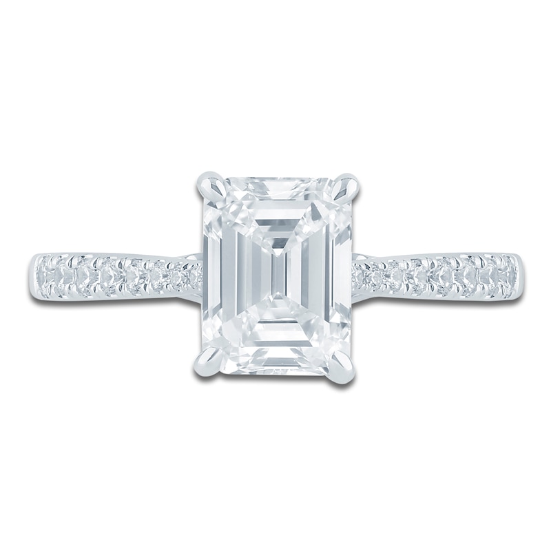 Main Image 3 of Pnina Tornai Couture Emerald-Cut Diamond Engagement Ring 2-1/4 ct tw 18K White Gold
