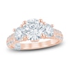 Thumbnail Image 1 of Pnina Tornai Couture Round-Cut Diamond Three-Stone Engagement Ring 3 ct tw 18K Rose Gold