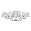 Thumbnail Image 3 of Pnina Tornai Couture Round-Cut Diamond Three-Stone Engagement Ring 3 ct tw 18K Rose Gold
