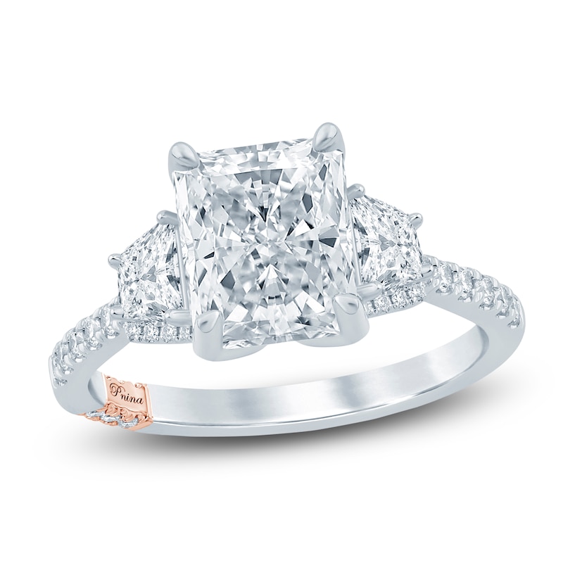 Main Image 1 of Pnina Tornai Couture Radiant-Cut Diamond Engagement Ring 2-1/2 ct tw 18K White Gold