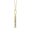 Thumbnail Image 3 of Diamond Paw Print Medallion Necklace 1/4 ct tw 10K Yellow Gold 18"