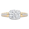 Thumbnail Image 3 of Elongated Cushion-Cut Created By Jared Studio Lab-Grown Diamond Engagement Ring 2-1/3 ct tw 14K Yellow Gold