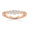 Thumbnail Image 1 of J'Lure Lab-Grown Diamond Scalloped Wedding Band 1/5 ct tw 18K Rose Gold