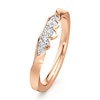 Thumbnail Image 4 of J'Lure Lab-Grown Diamond Scalloped Wedding Band 1/5 ct tw 18K Rose Gold