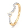 Thumbnail Image 4 of J'Lure Trillion Curved Brilliant-Cut Lab-Grown Diamond Contour Wedding Band 1/3 ct tw 18K Yellow Gold