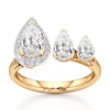 Thumbnail Image 1 of J'Lure Pear Step-Cut Lab-Grown Diamond Engagement Ring 2-1/5 ct tw 18K Yellow Gold
