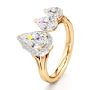 Thumbnail Image 4 of J'Lure Pear Step-Cut Lab-Grown Diamond Engagement Ring 2-1/5 ct tw 18K Yellow Gold